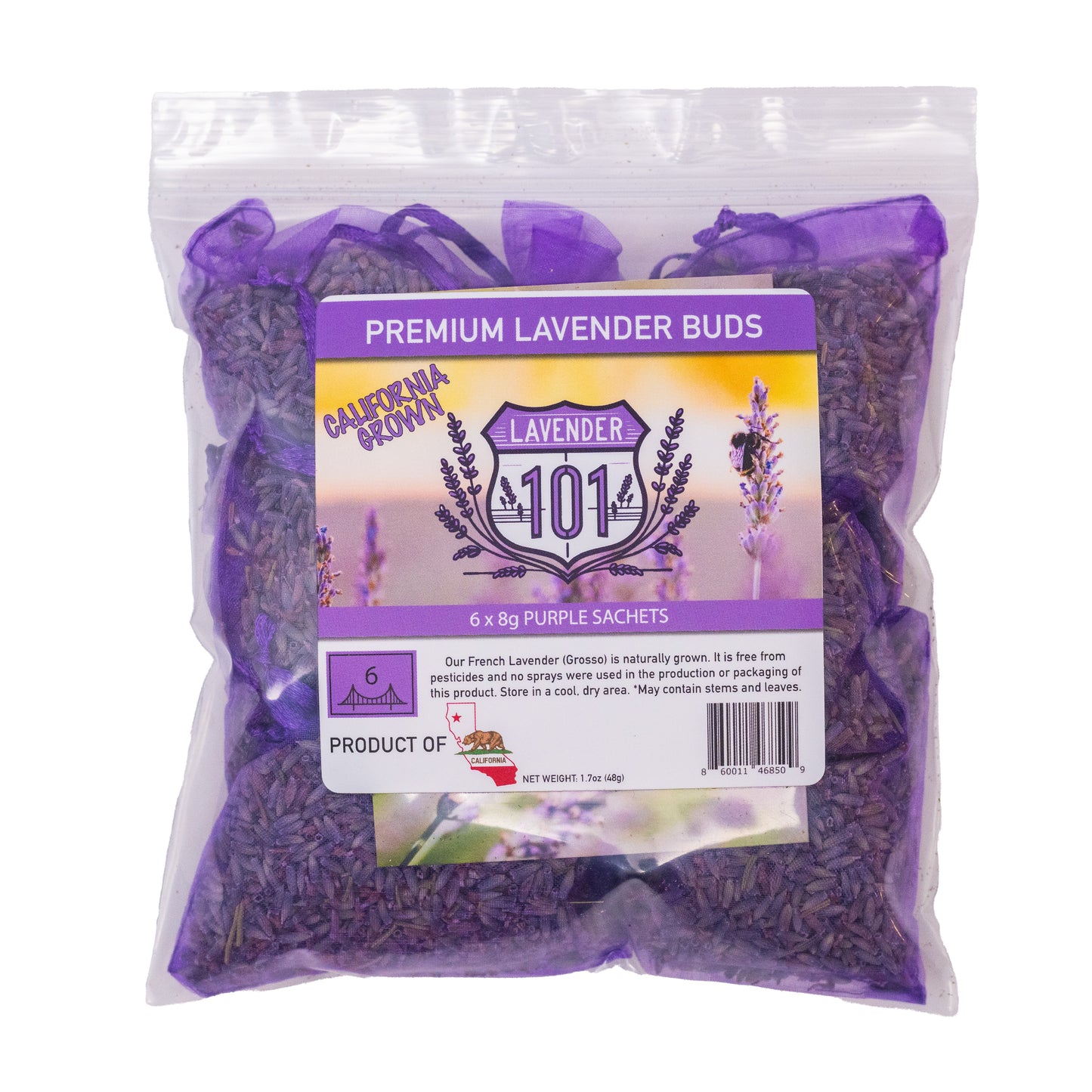 Premium Lavender Buds (6x8g)